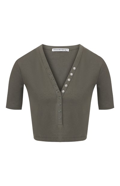 Женский хлопковый топ ALEXANDERWANG.T, арт. 4C191098
