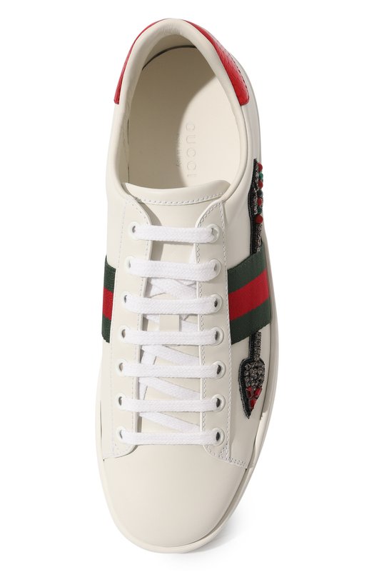 фото Кожаные кеды ace gucci