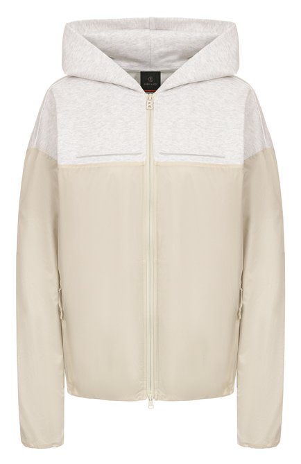 Женская ветровка BOGNER FIRE+ICE бежевого цвета, арт. 84858370 | Фото 1 (Рукава: Длинные; Драгоценные камни: Проставлено; Материал сплава: Проставлено; Длина (верхняя одежда): Короткие; Материал внешний: Синтетический материал; Материал подклада: Синтетический материал)