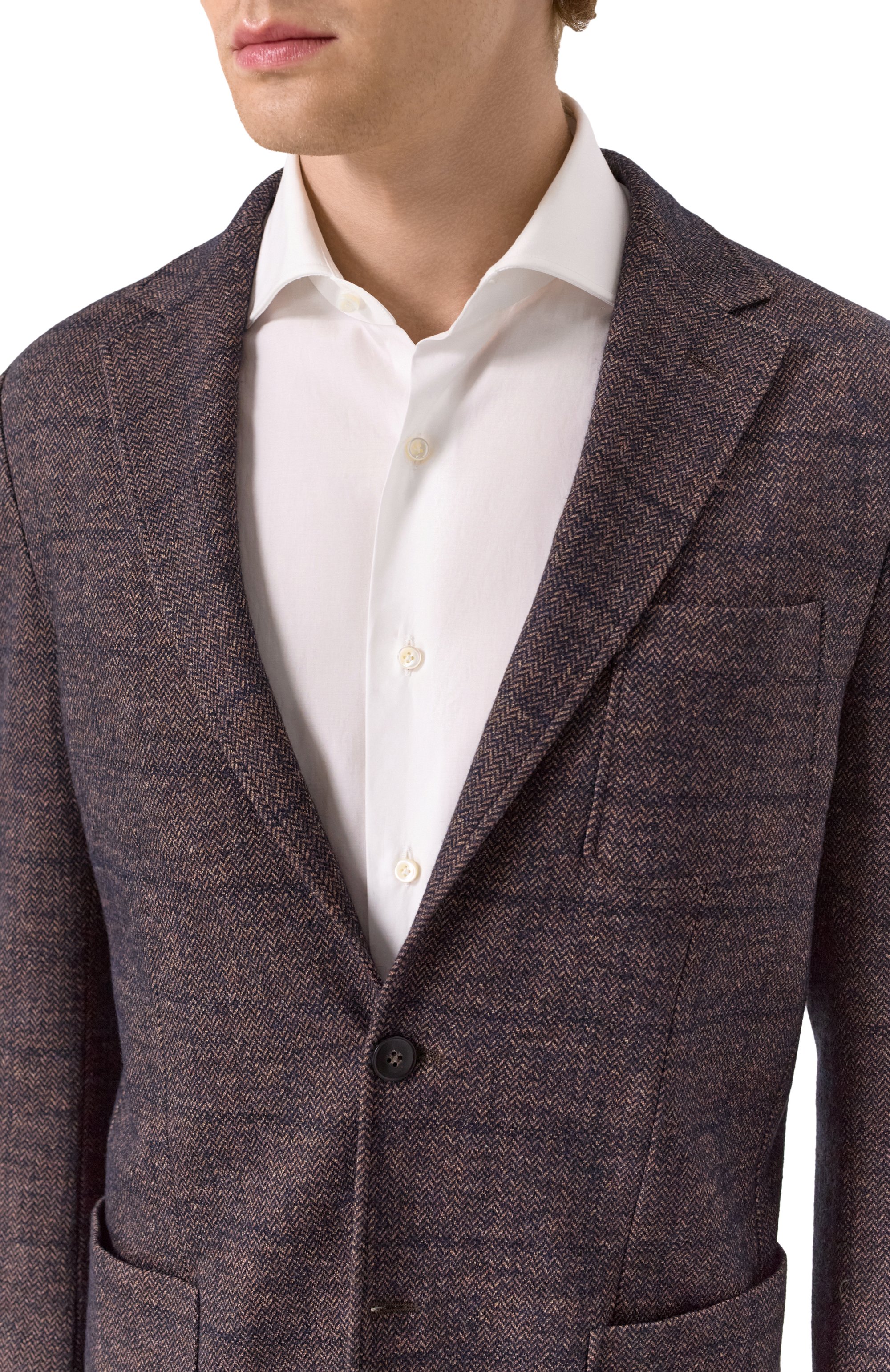 Пиджак из шерсти и хлопка CANALI, арт. J0147/JJ02554, фото 7