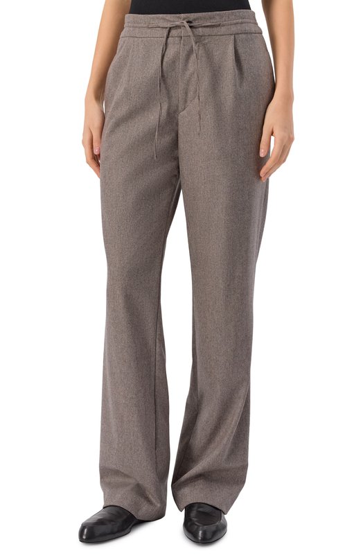 Брюки из шерсти и кашемира Loulou de Saison HARLEM Бежевый  HARLEM Фото 3