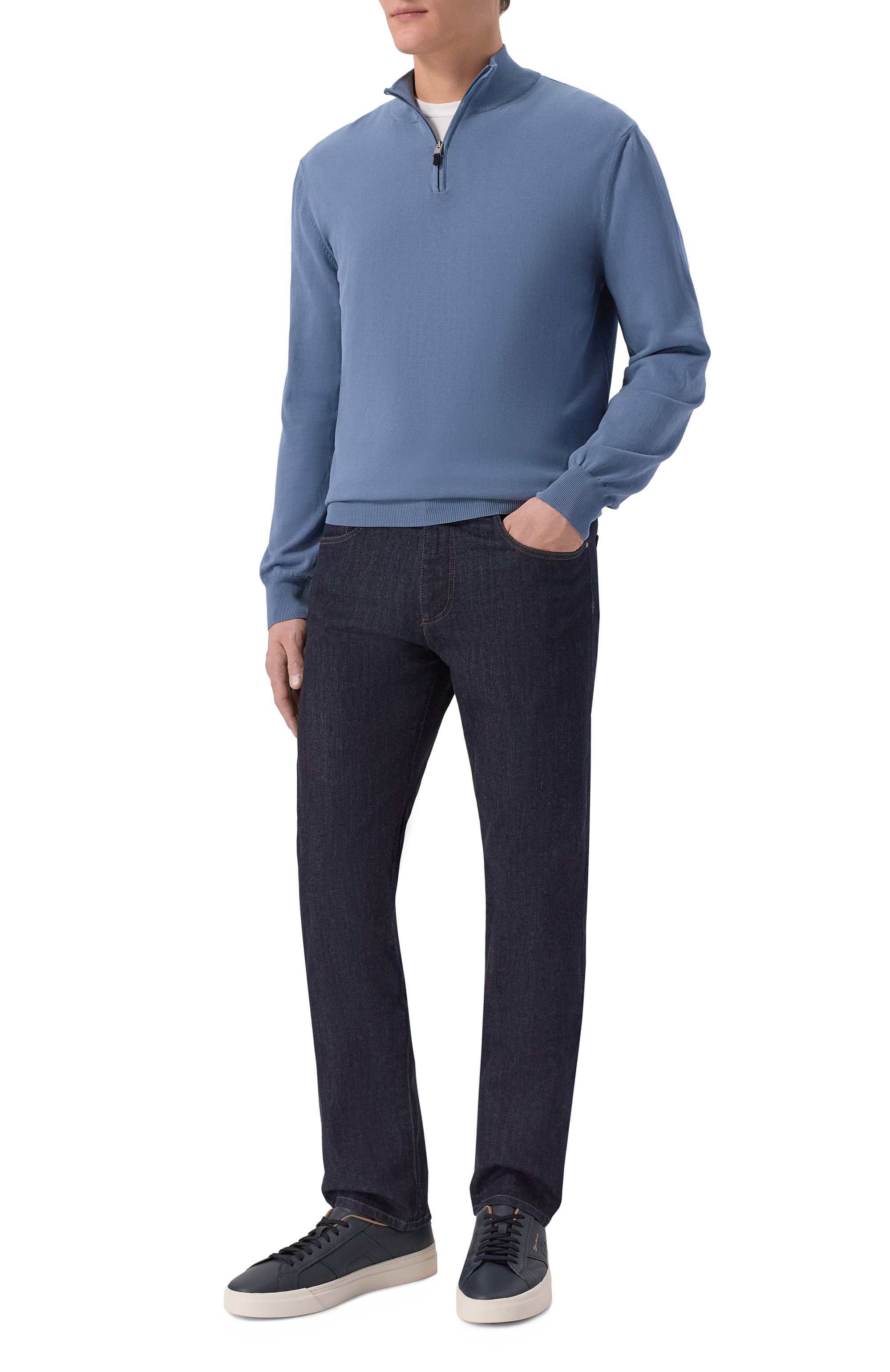 Хлопковый джемпер CANALI, арт. C0015/MK02459, фото 2