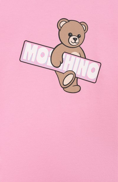 Хлопковое платье MOSCHINO розового цвета по цене 13600 руб., арт. HDV0HK/LFA07, фото 3 Хлопковое платье MOSCHINO, арт. HDV0HK/LFA07, фото 3