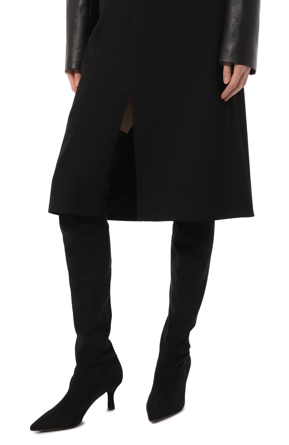 Текстильные ботфорты CASADEI, арт. 1T016Z060NGYSUE, фото 3