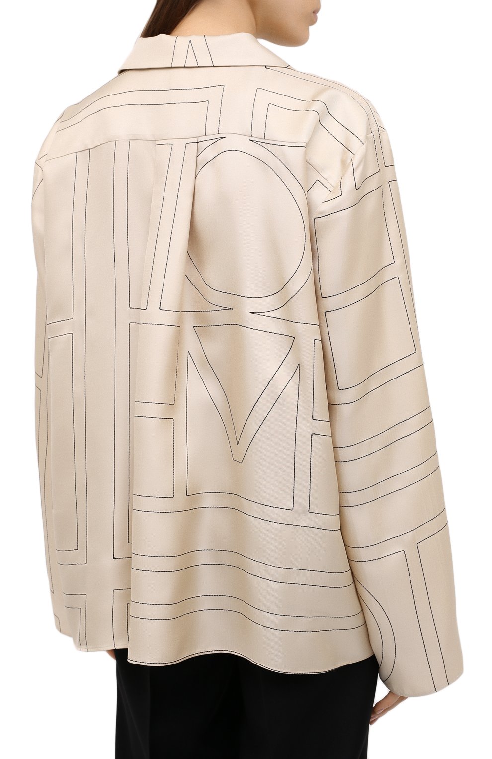 Атласная рубашка TOTEME, арт. SANVILLE 203-701-708, фото 4