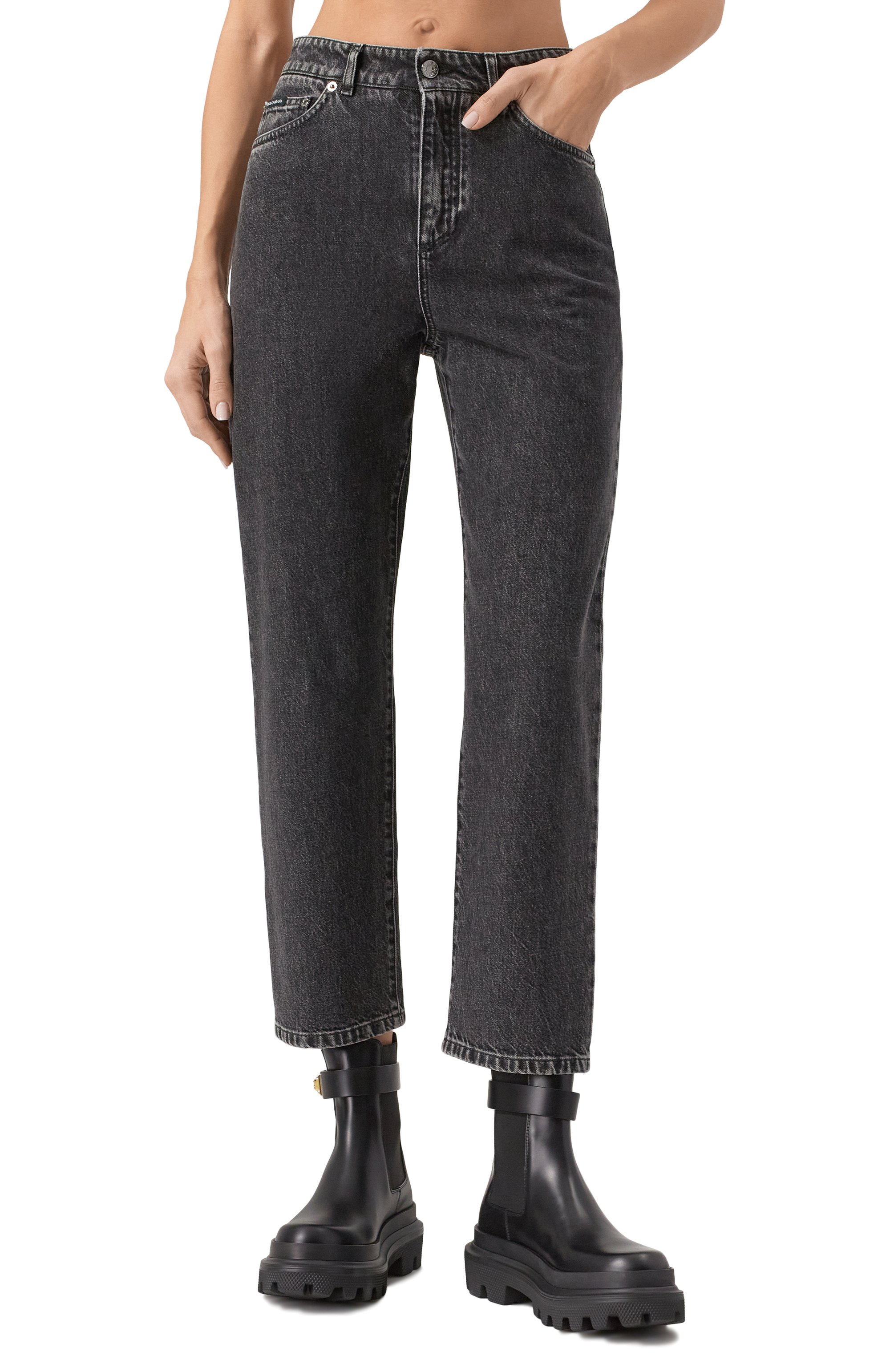 Джинсы DOLCE & GABBANA черного цвета по цене 79150 руб., арт. FTC7CD/G8LY8, фото 3 Джинсы DOLCE & GABBANA, арт. FTC7CD/G8LY8, фото 3