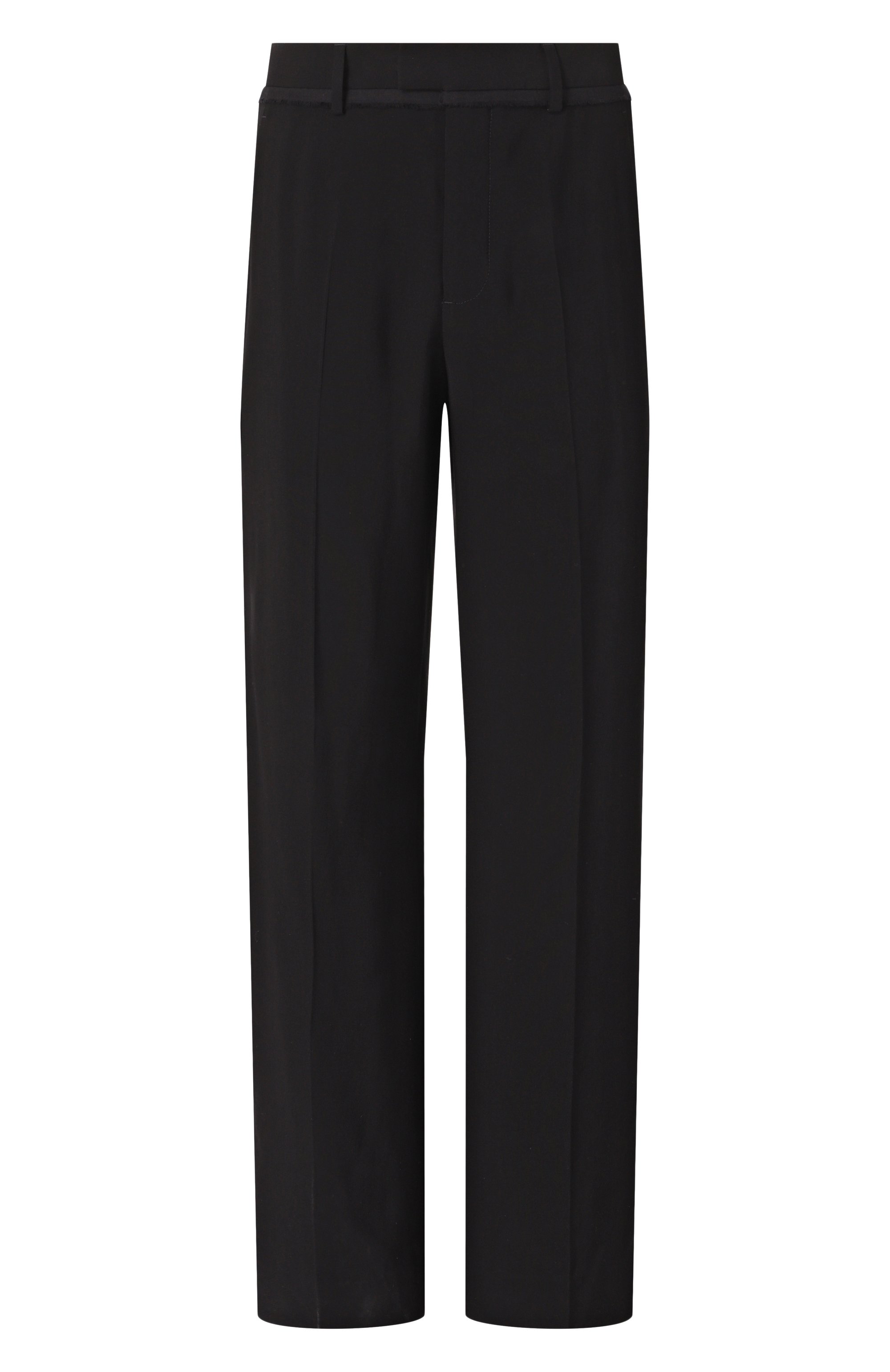 Брюки из вискозы ANN DEMEULEMEESTER черного цвета по цене 116500 руб., арт. B0012454/FA558, фото 1 Брюки из вискозы ANN DEMEULEMEESTER, арт. B0012454/FA558, фото 1