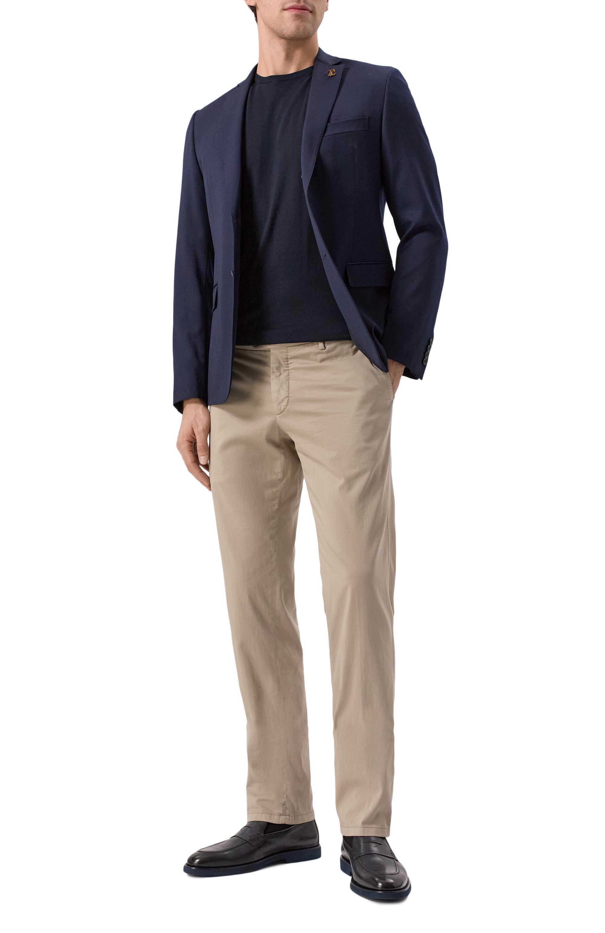 Брюки из хлопка и шелка MARCO PESCAROLO, арт. SLIM80/5100, фото 2