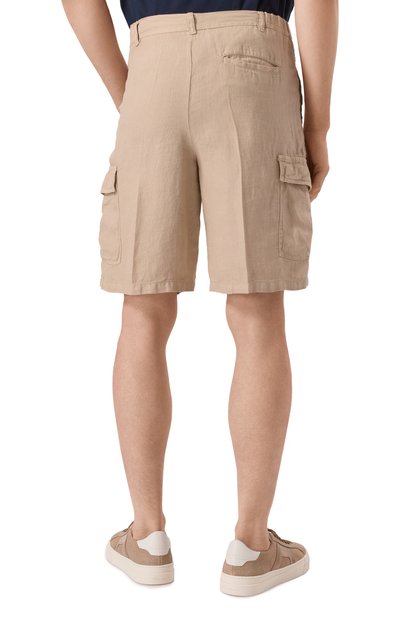 Льняные шорты 120% LINO, арт. 32ALIM29D4/D943/000, фото 4