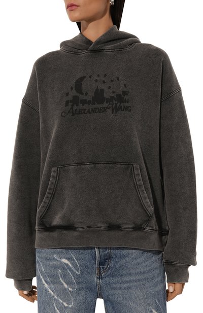 Хлопковое худи ALEXANDER WANG, арт. UCC3241709, фото 3