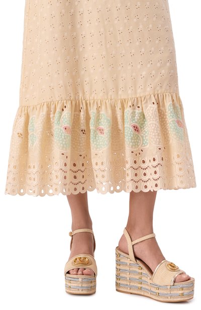 Текстильные босоножки vlogo 120 VALENTINO, арт. 8W2S0LY9/EFQ, фото 2