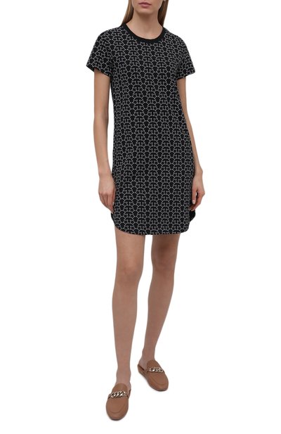 Хлопковая сорочка CALVIN KLEIN черного цвета по цене 5810 руб., арт. QS6358E, фото 2 Хлопковая сорочка CALVIN KLEIN, арт. QS6358E, фото 2