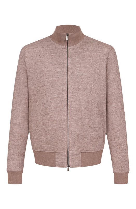 Толстовка изо льна и хлопка Andrea Campagna 20M466.ZQ00.CAMP. Коричневый 20M466.ZQ00.CAMP.