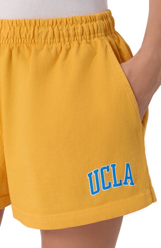 Хлопковые шорты Sporty & Rich x UCLA Sporty and Rich SH037615637YE26 Оранжевый  SH037615637YE26 Фото 5