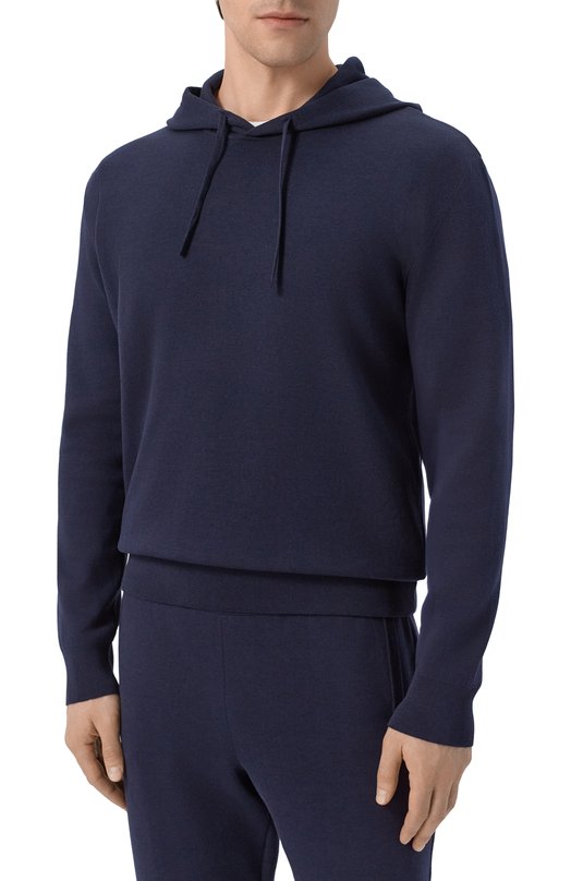 Худи из шелка и хлопка MVST M26.2PM.K105/Y202 Синий  M26.2PM.K105/Y202 Фото 3