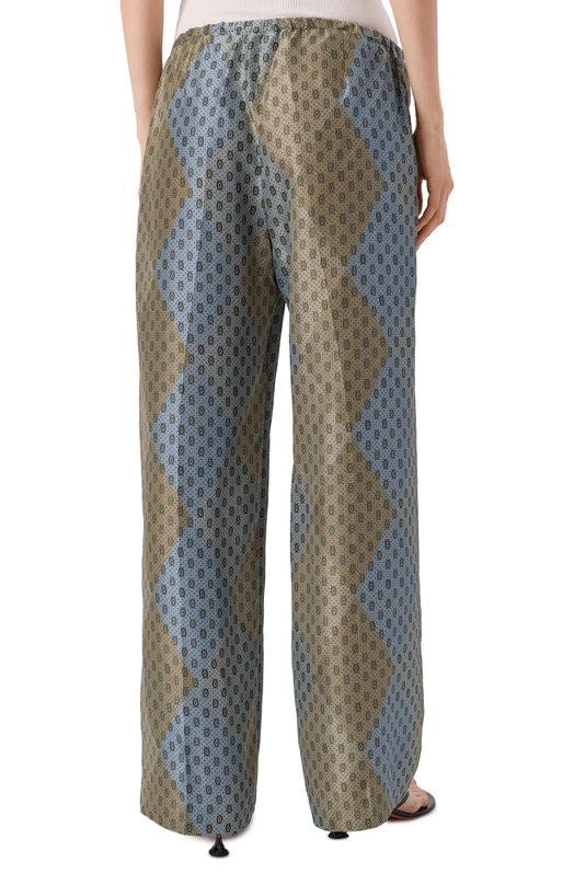 Шелковые брюки Dries Van Noten 010914-2127-104 Разноцветный  010914-2127-104 Фото 4