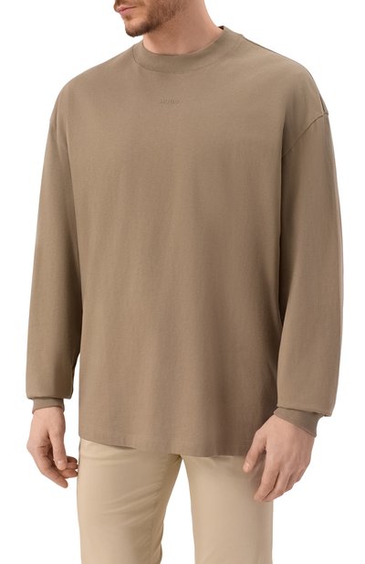 Хлопковый лонгслив HUGO, арт. 50511029, фото 3