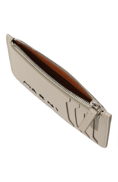 Кожаный футляр для кредитных карт MARNI светло-серого цвета по цене 39650 руб., арт. PFM00111U2/P6533, фото 3 Кожаный футляр для кредитных карт MARNI, арт. PFM00111U2/P6533, фото 3
