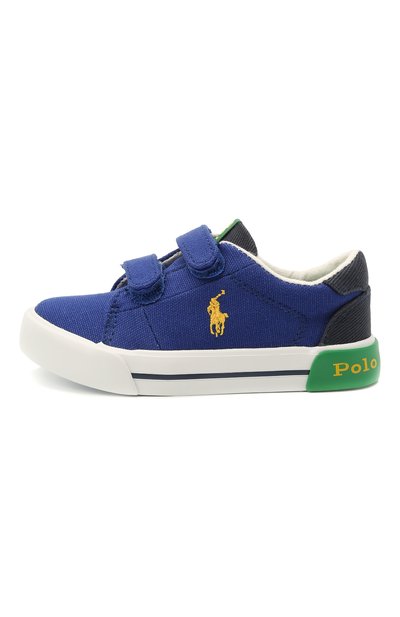 Текстильные кеды POLO RALPH LAUREN синего цвета по цене 6995 руб., арт. 12-RF102976/T0DDLER, фото 2 Текстильные кеды POLO RALPH LAUREN, арт. 12-RF102976/T0DDLER, фото 2