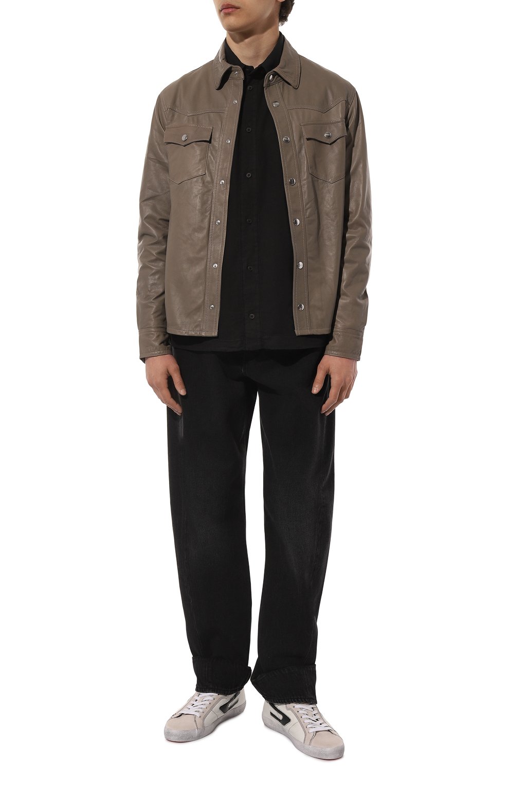 Кожаная рубашка GIORGIO BRATO, арт. GU23S12099NAPPA G0, фото 2