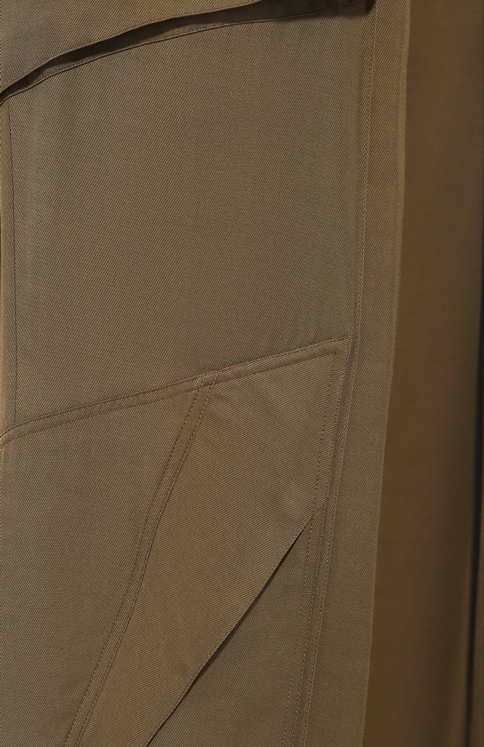 Брюки из вискозы BARBARA BUI хаки цвета по цене 68200 руб., арт. V1633VES, фото 5 Брюки из вискозы BARBARA BUI, арт. V1633VES, фото 5