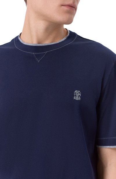 Хлопковая футболка BRUNELLO CUCINELLI, арт. M0B137451G, фото 5