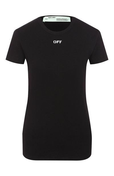 Женская хлопковая футболка OFF-WHITE, арт. 0WAA065S191430491001