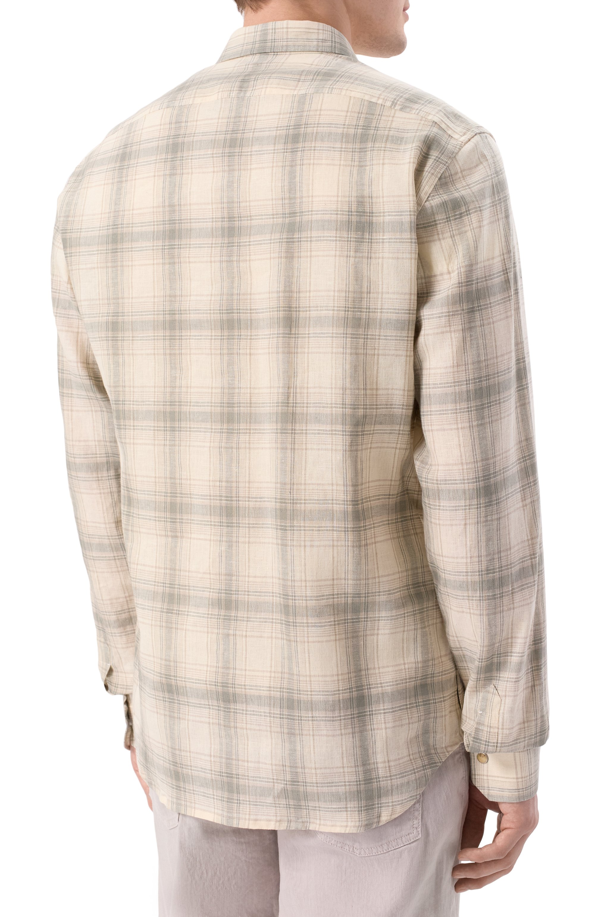 Льняная рубашка KITON, арт. UMCBUBAH0926604, фото 4