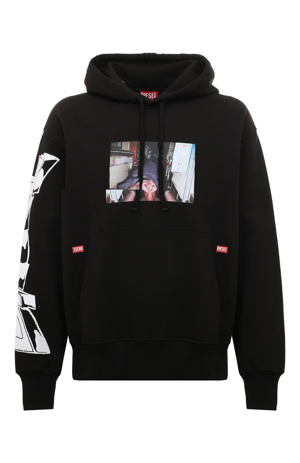 Хлопковое худи DIESEL, арт. A03592/0IEAX, фото 1