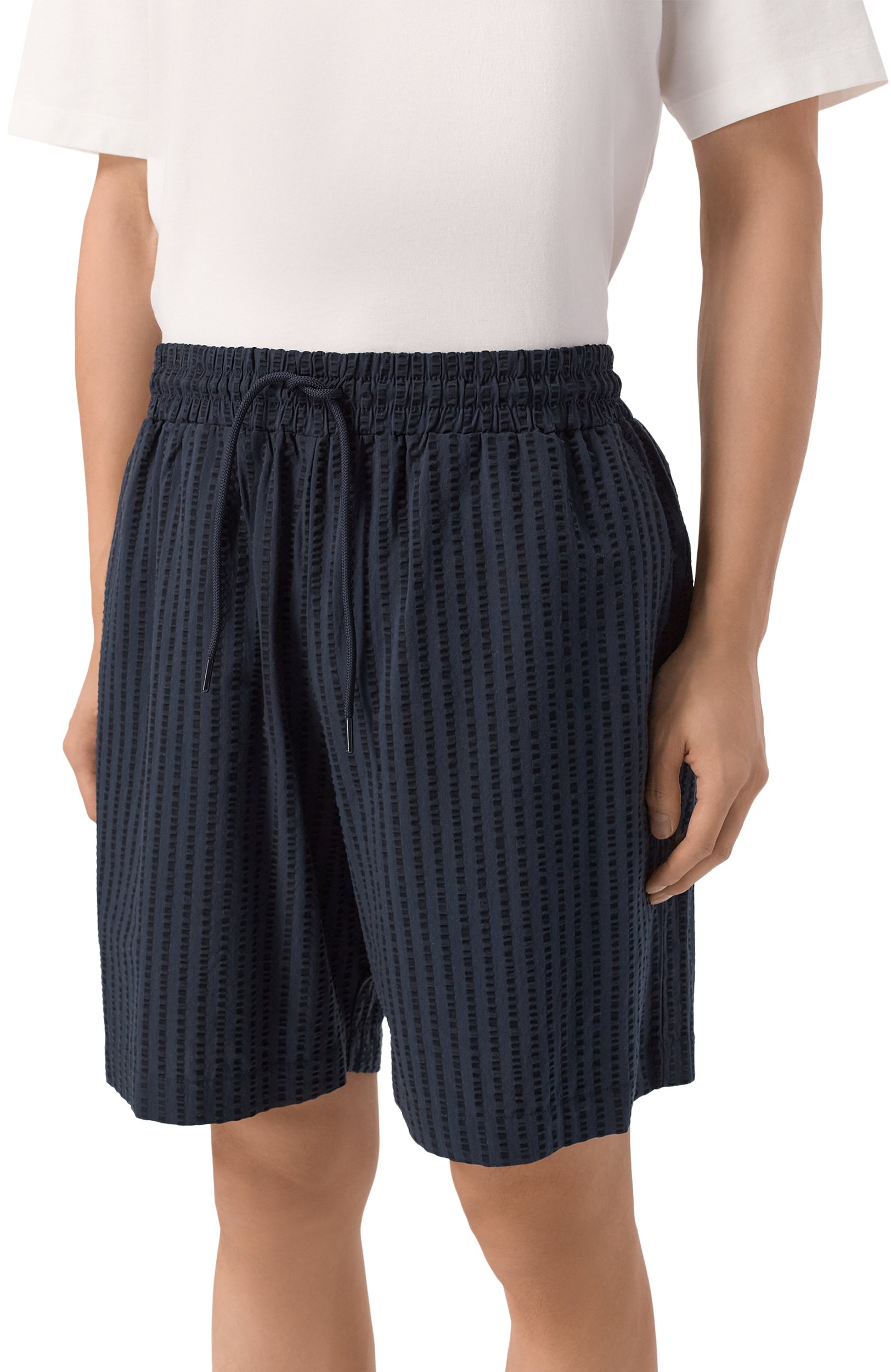 Шорты из лиоцелла и хлопка EMPORIO ARMANI, арт. EM000683/AF20430, фото 3