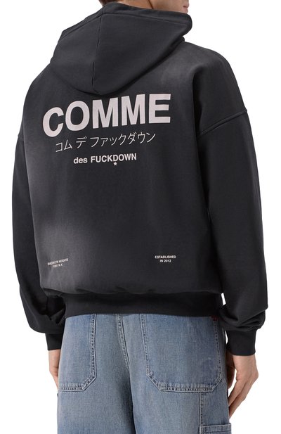 Хлопковое худи COMME DES FUCKDOWN, арт. CFABM01740, фото 4