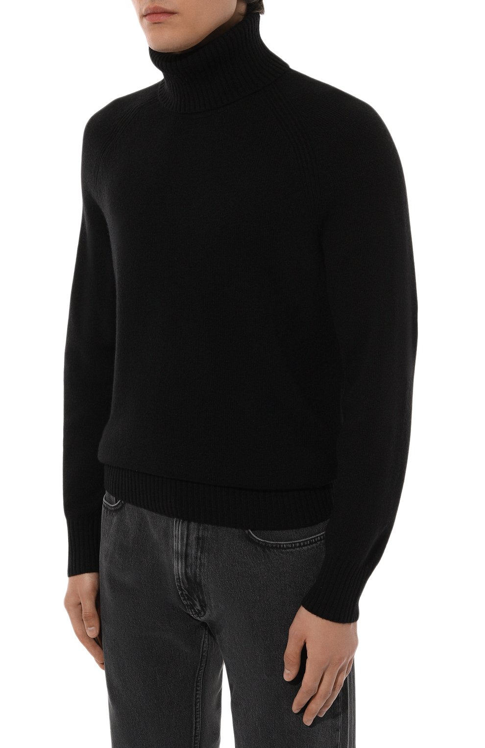 Кашемировая водолазка BOSS черного цвета по цене 55200 руб., арт. 50526837, фото 3 Кашемировая водолазка BOSS, арт. 50526837, фото 3