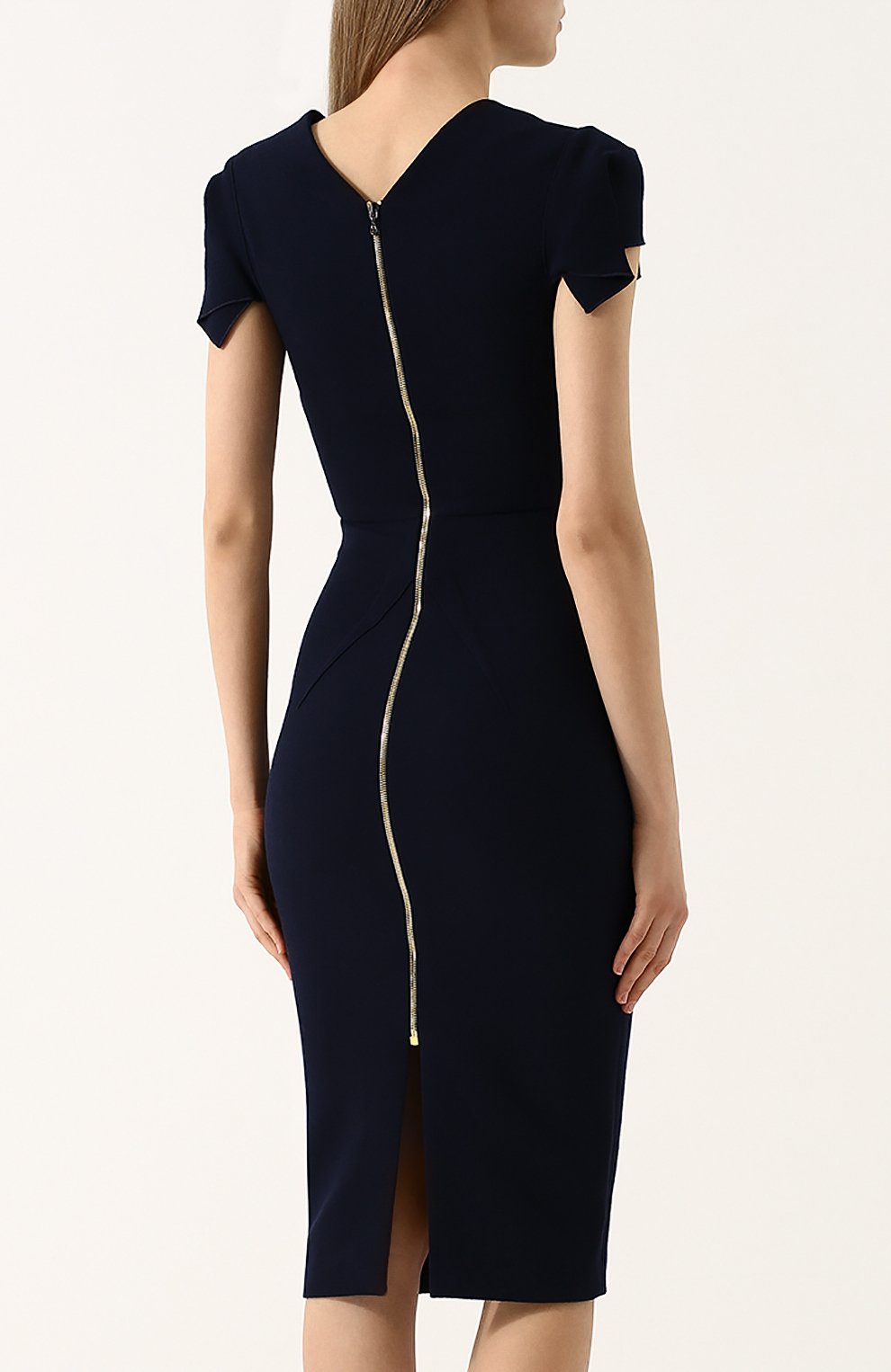 Однотонное платье-футляр с коротким рукавом ROLAND MOURET, арт. PS18/S0174/F4044, фото 4