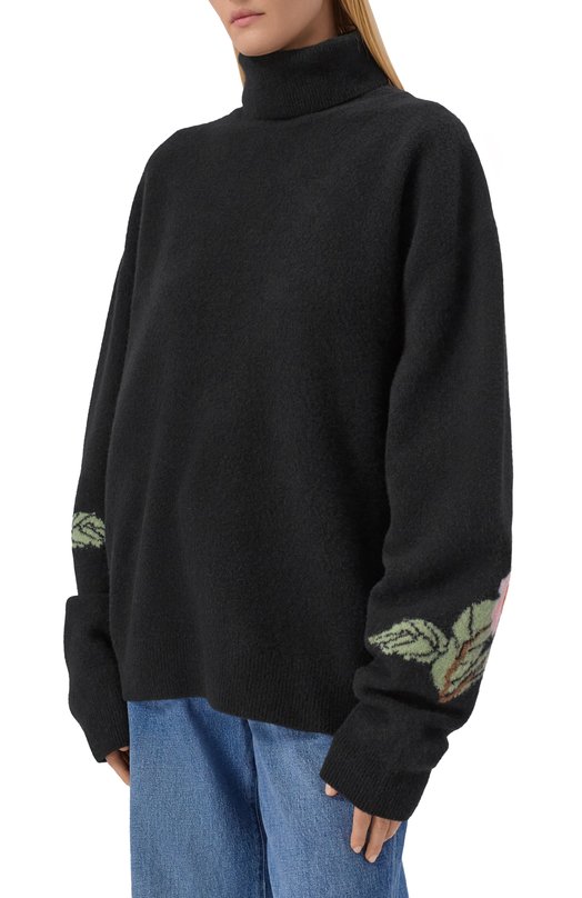 Шерстяной свитер Nanushka FRANNIE Чёрный  FRANNIE Фото 3