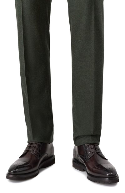 Кожаные дерби с отделкой из крокодила BARRETT, арт. 252U010.1, фото 3