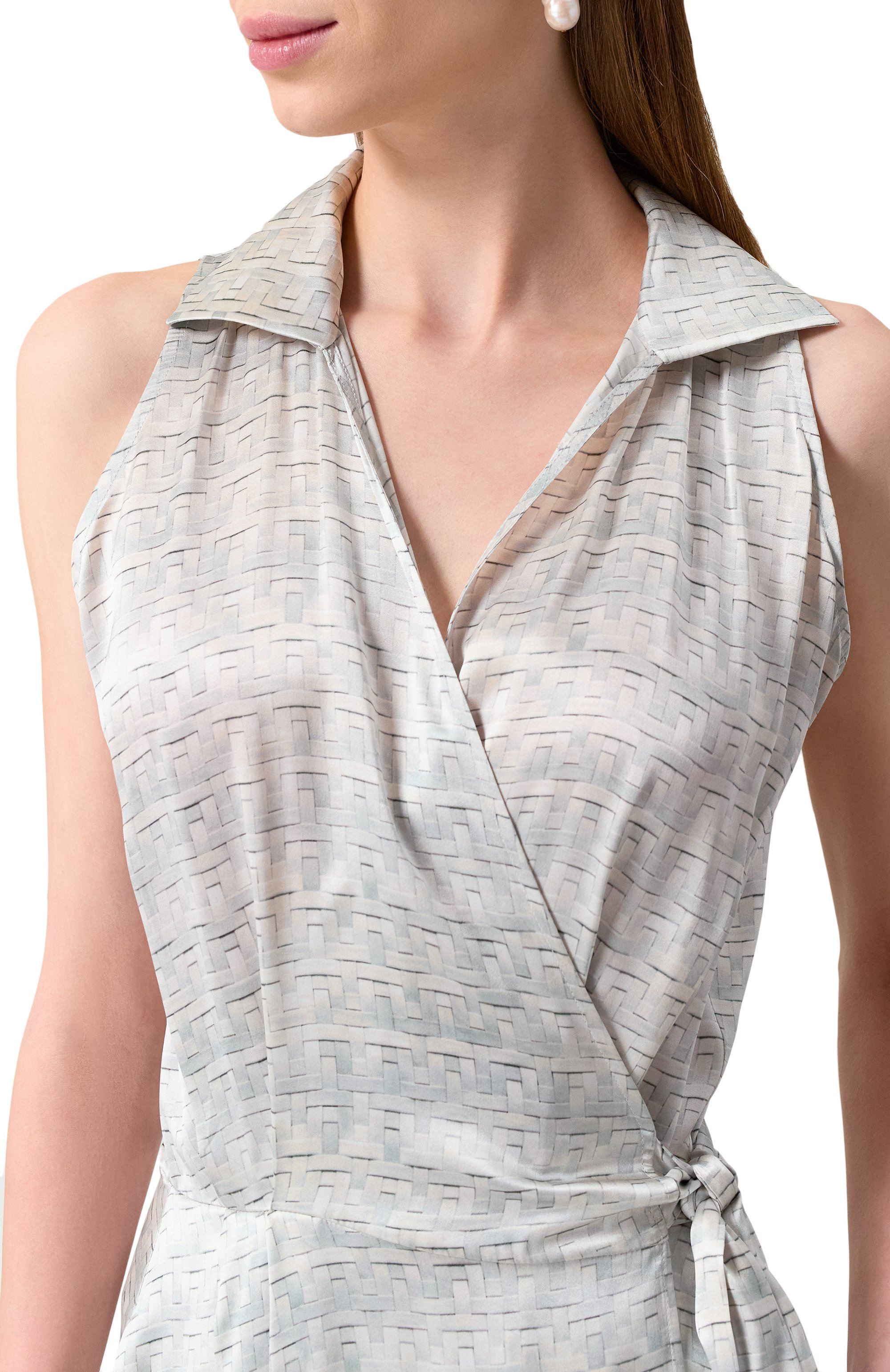 Атласное платье KITON, арт. D59305K0926E01, фото 5