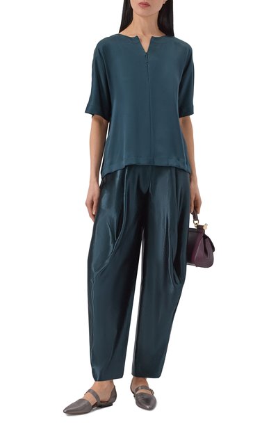 Брюки изо льна и шелка GIORGIO ARMANI, арт. GW002502/TE10935, фото 2