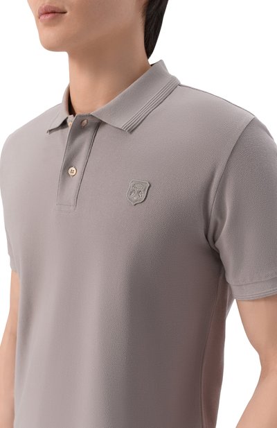 Хлопковое поло CORNELIANI серого цвета по цене 35650 руб., арт. 27G570/2725045, фото 5 Хлопковое поло CORNELIANI, арт. 27G570/2725045, фото 5