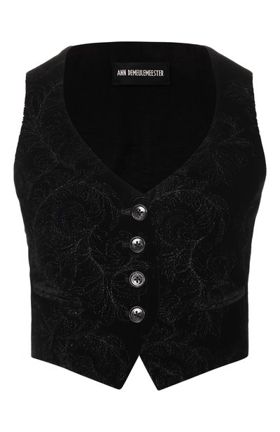 Женский жилет из вискозы и шелка ANN DEMEULEMEESTER, арт. B0014269/FA753