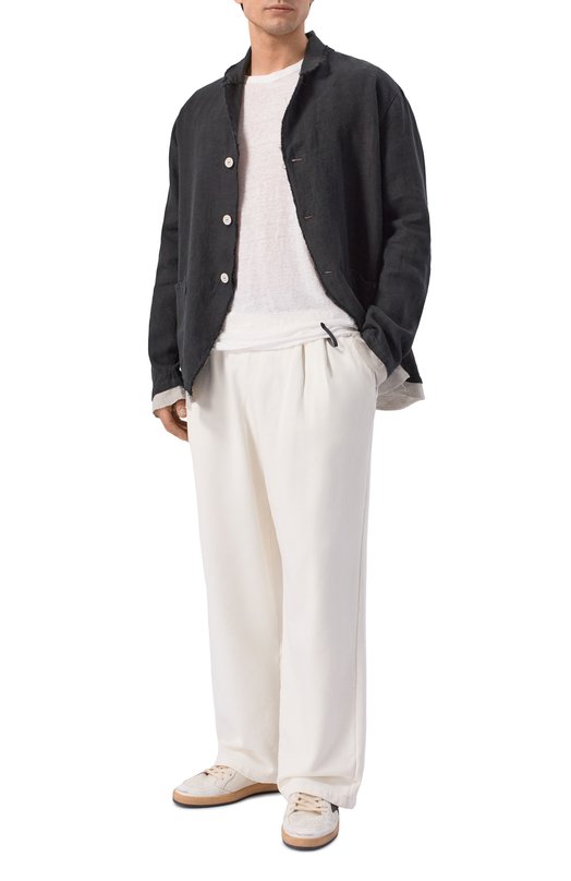 Хлопковые брюки Never Enough 2B6M029-492/MPA079 K347 Кремовый  2B6M029-492/MPA079 K347 Фото 2