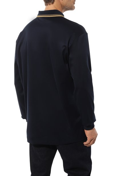 Хлопковое поло PAUL&SHARK темно-синего цвета по цене 41850 руб., арт. 13311769/3XL-6XL, фото 4 Хлопковое поло PAUL&SHARK, арт. 13311769/3XL-6XL, фото 4