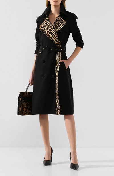 Хлопковый тренч BURBERRY черного цвета по цене 325500 руб., арт. 8024437, фото 2 Хлопковый тренч BURBERRY, арт. 8024437, фото 2
