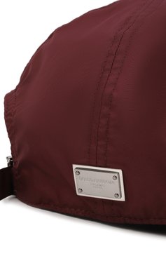 Мужская бейсболка DOLCE & GABBANA бордового цвета, арт. GH590A/FUS27 | Фото 4 (Материал: Текстиль, Синтетический материал; Нос: Не проставлено)