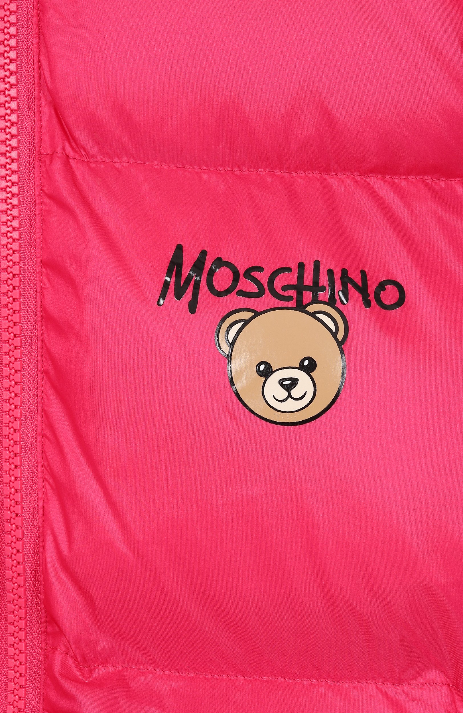 Утепленная куртка MOSCHINO фуксия цвета по цене 45350 руб., арт. HUS05P/L3AC3_001, фото 3 Утепленная куртка MOSCHINO, арт. HUS05P/L3AC3_001, фото 3