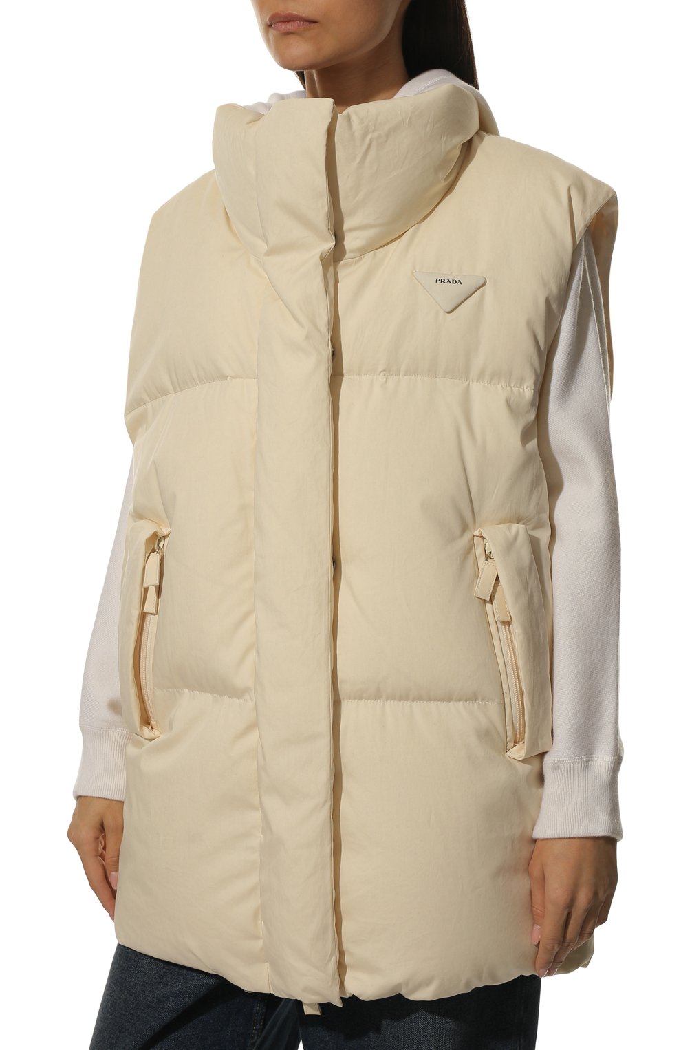 Пуховый жилет PRADA, арт. 291977-1ZB4-F0P3K-212, фото 3