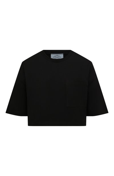Хлопковая футболка PRADA, арт. 3560A-240-F0002-212, фото 1