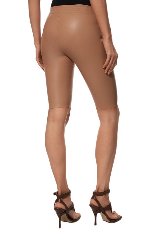 Кожаные шорты DROMe Бежевый, фото 4