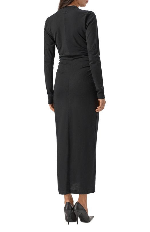 Хлопковое платье MSGM 3941MDA82/257798 Чёрный  3941MDA82/257798 Фото 4