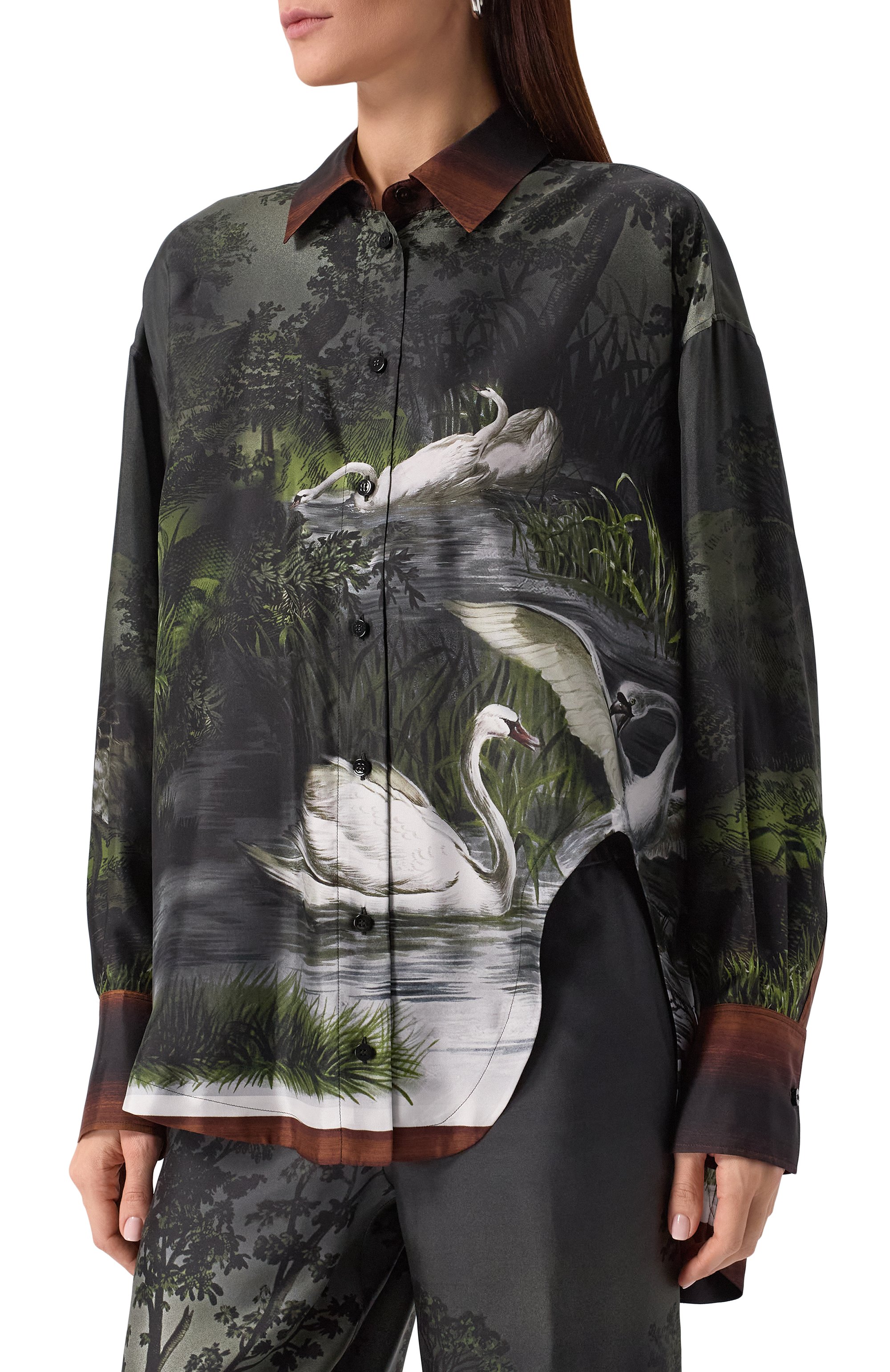 Шелковая блузка THE ATTICO, арт. 250WCH00004/SSS015PR, фото 3