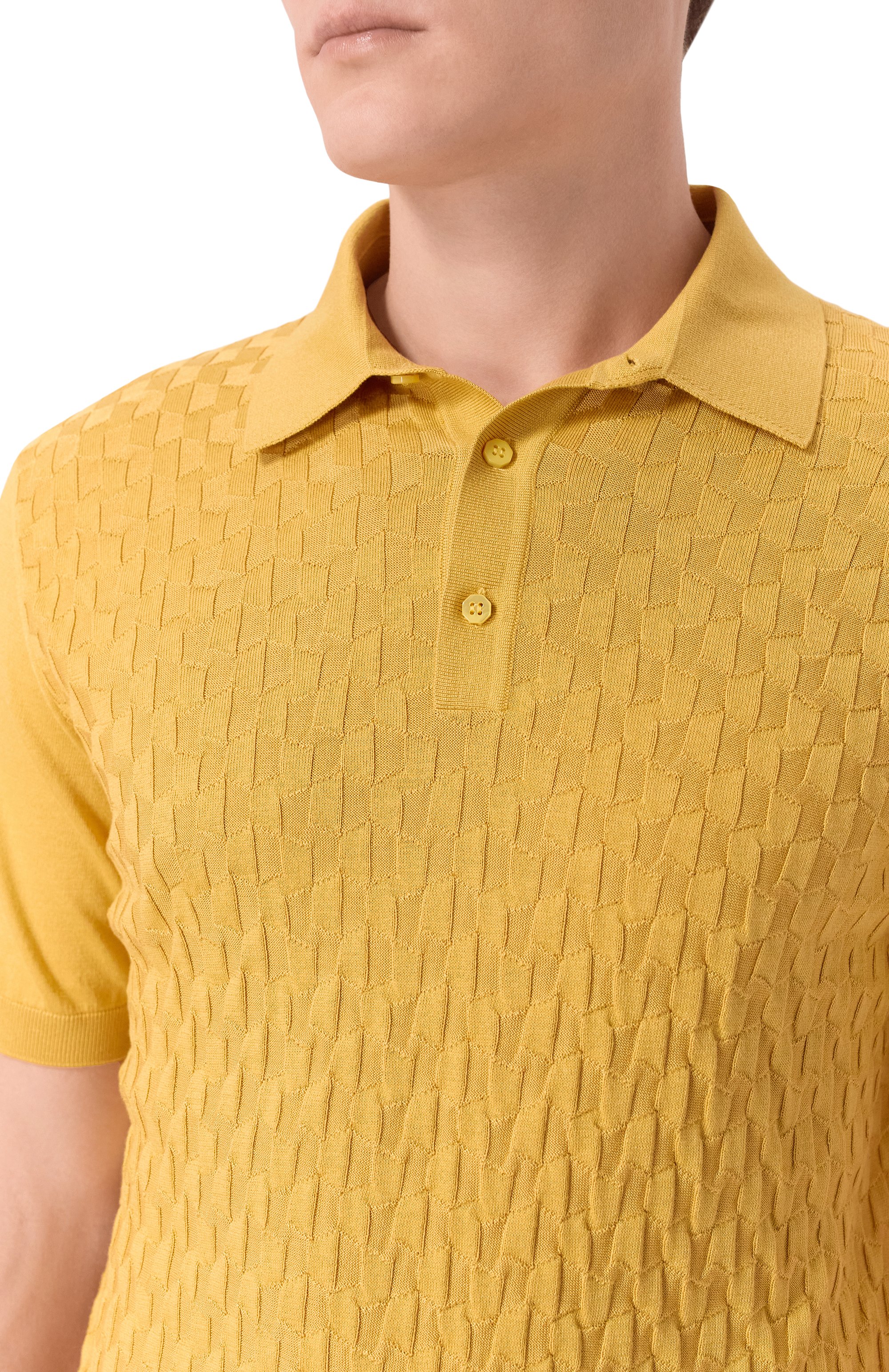 Поло из шелка и хлопка STEFANO RICCI, арт. K818110P13/F26176, фото 5